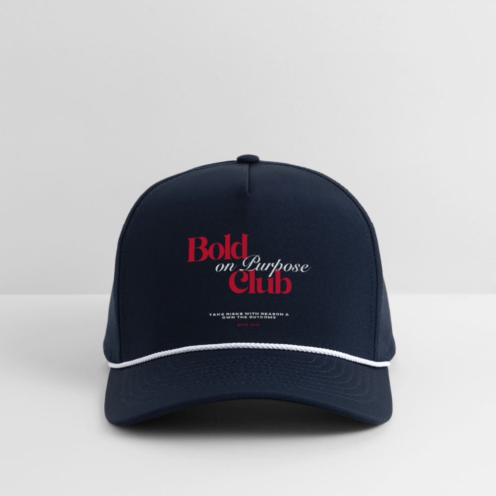 Bold on Purpose Club Cap - navy/white