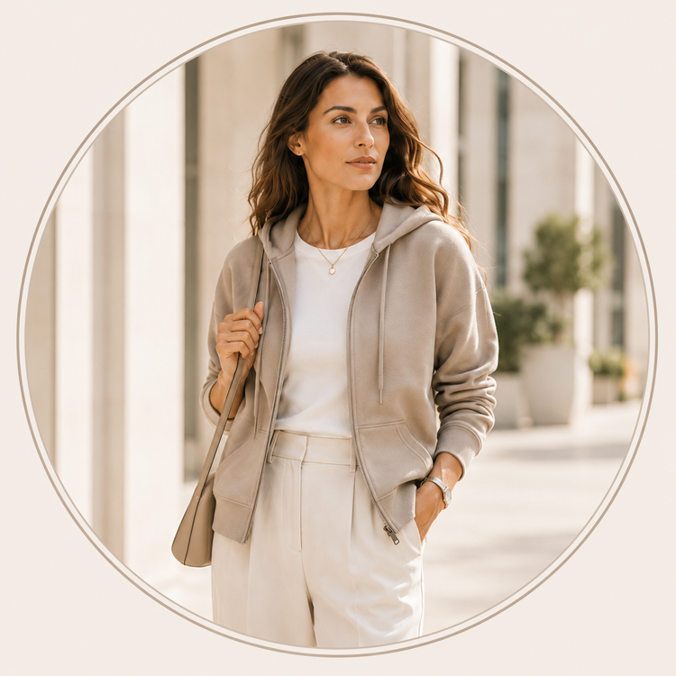 Business Zipper Hoodies for Women