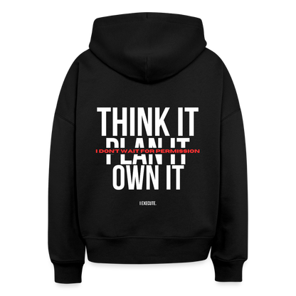 I Execute Club Boxy Hoodie - black