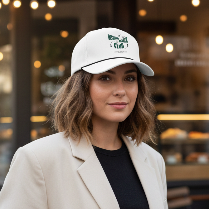 Decision Maker Club Cap - white/black