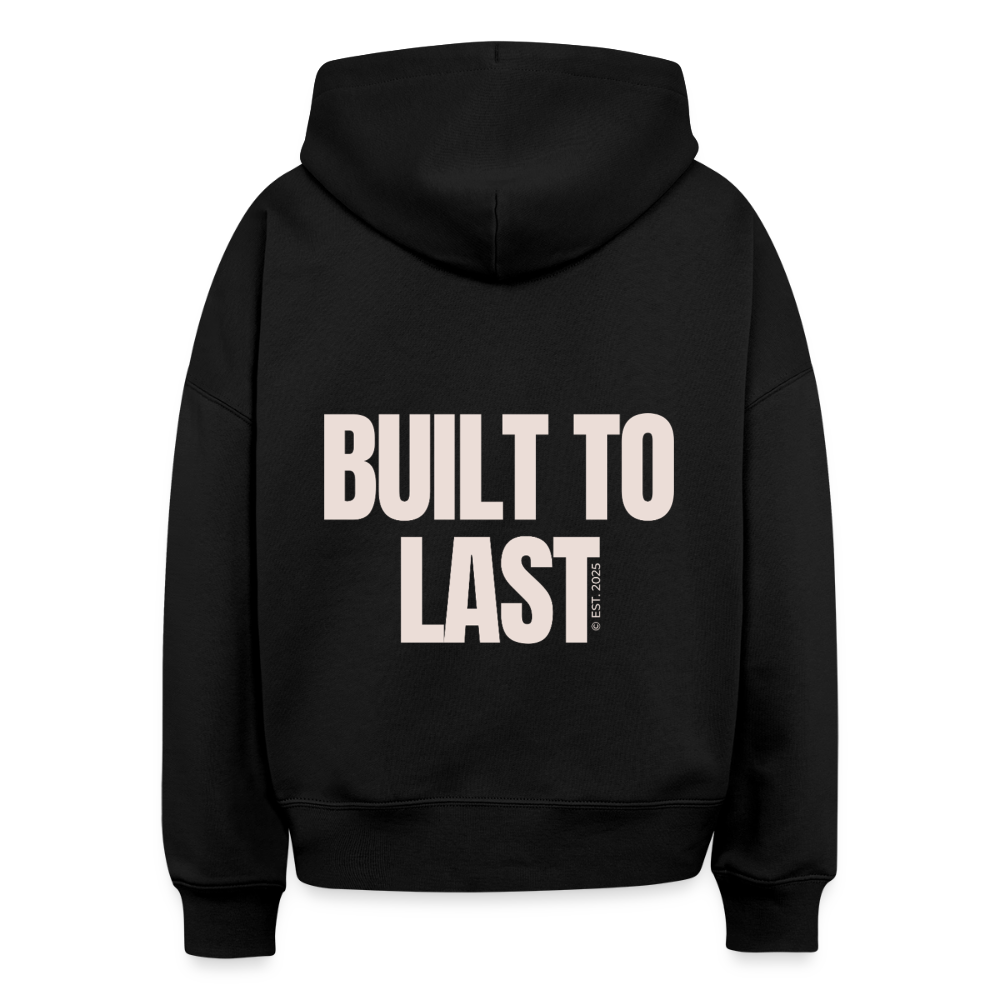 Built to last Boxy Hoodie - black