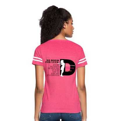 No Room For Luck Vintage Sport T-Shirt - vintage pink/white