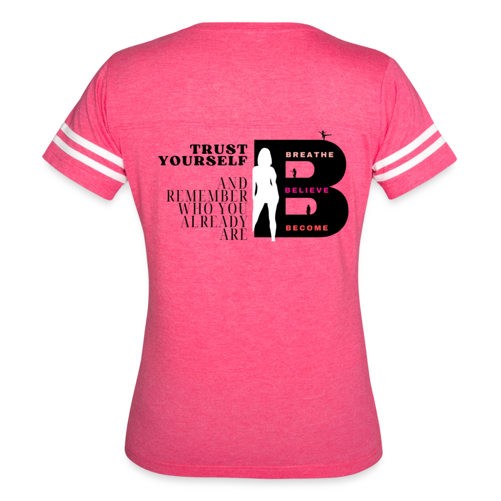 Trust Yourself Vintage Sport T-Shirt - vintage pink/white