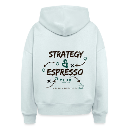 Strategy Espresso Club Boxy Hoodie - blue ice