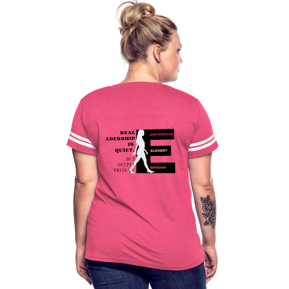 Real Leadership Vintage Sport T-Shirt - vintage pink/white