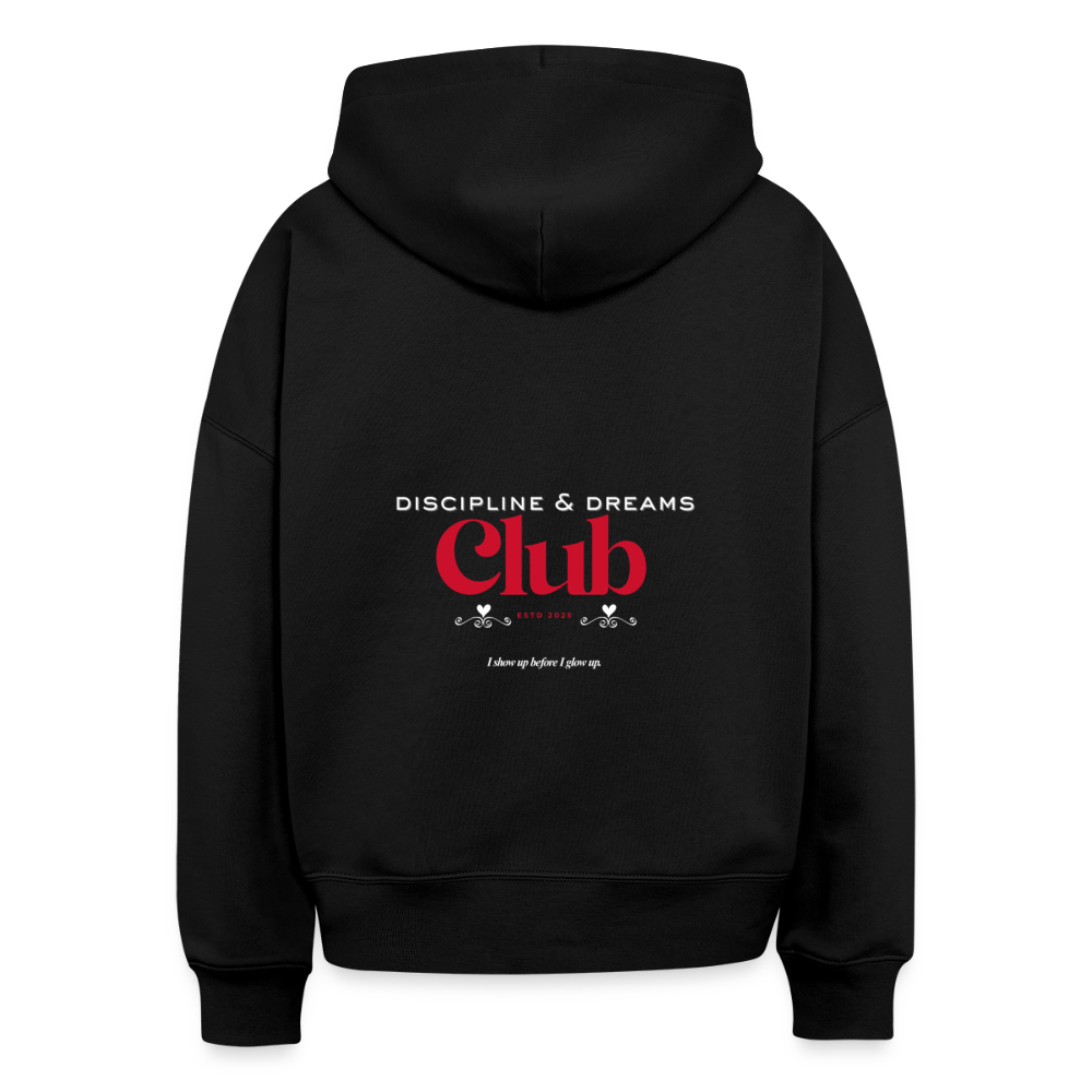 Discipline & Dreams Club Boxy Hoodie - black