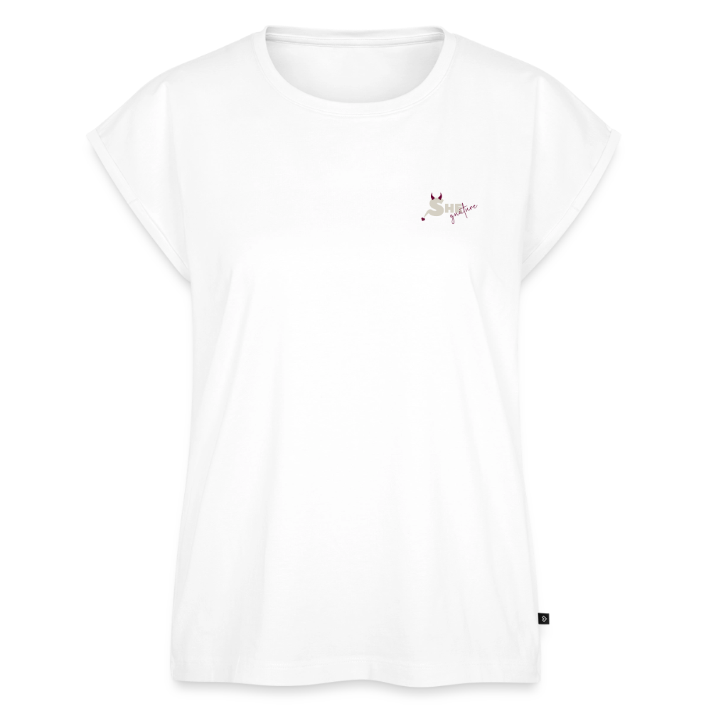 Decide Focus Move Roll Cuff  T-Shirt - white