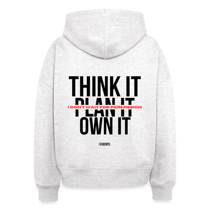 I Execute Club Boxy Hoodie - cool heather grey