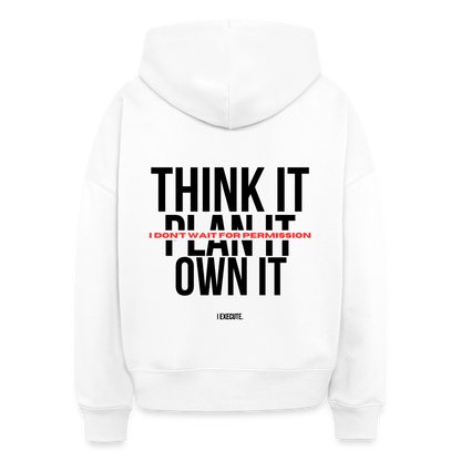 I Execute Club Boxy Hoodie - white