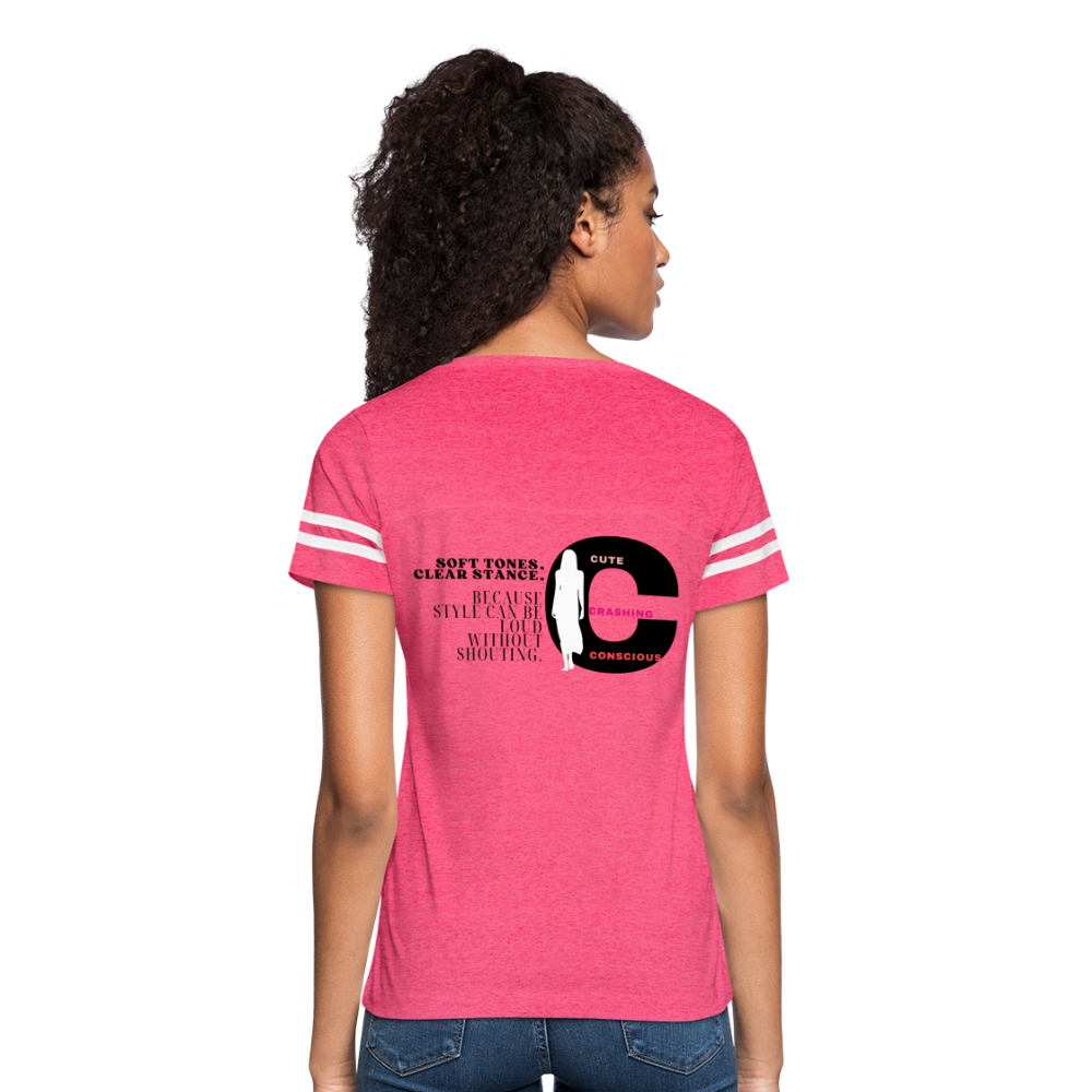 Soft Tones Vintage Sport T-Shirt - vintage pink/white