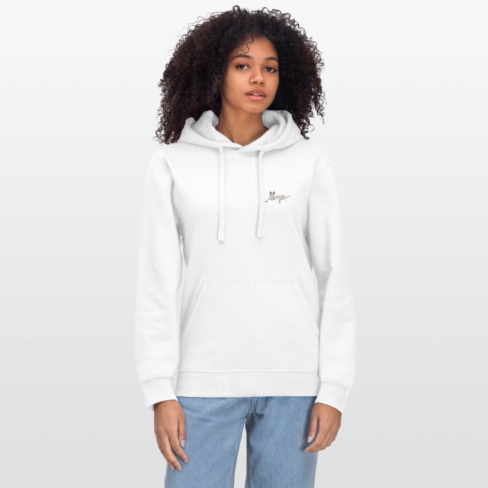 She knows her worth Hoodie - white