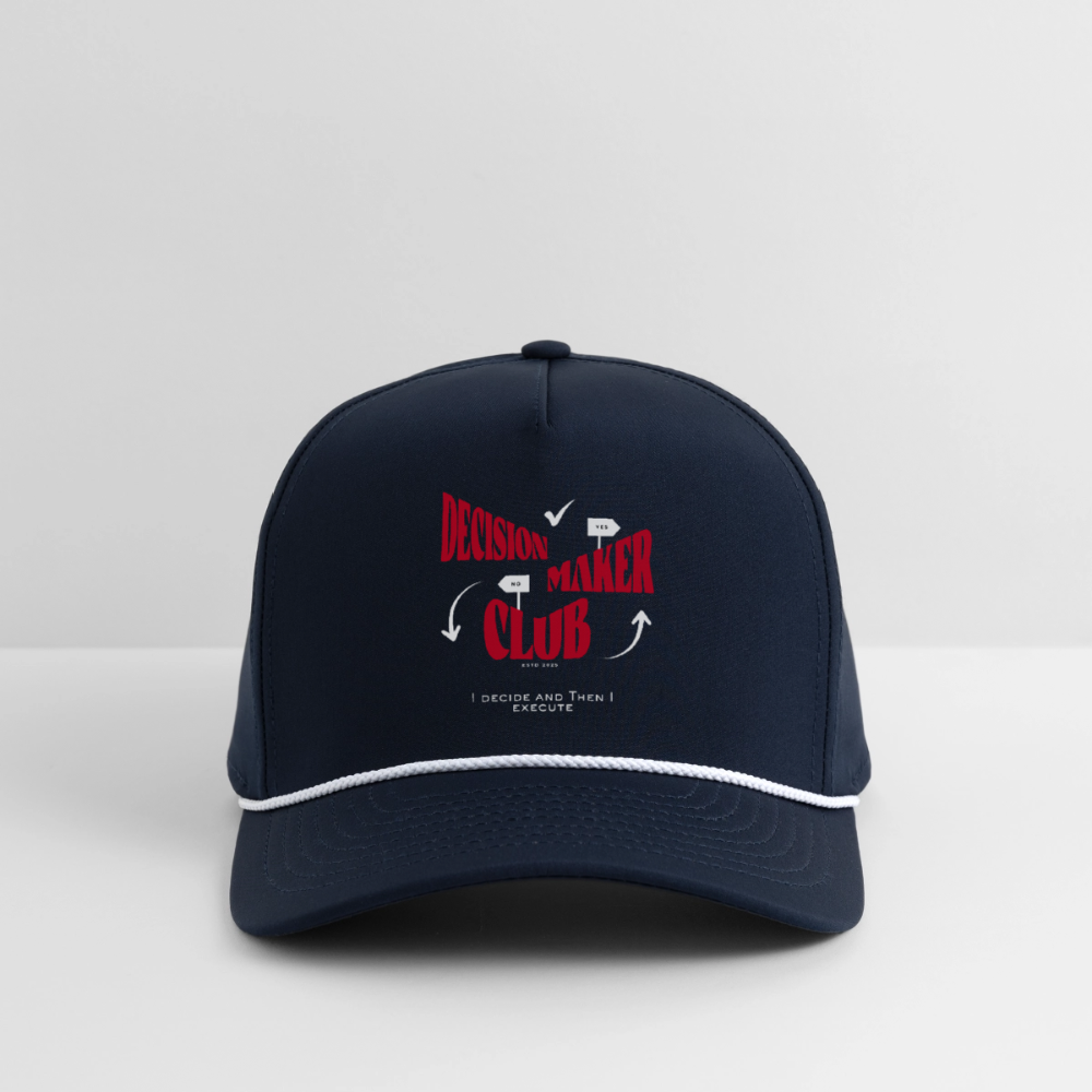 Decision Maker Club Cap - navy/white