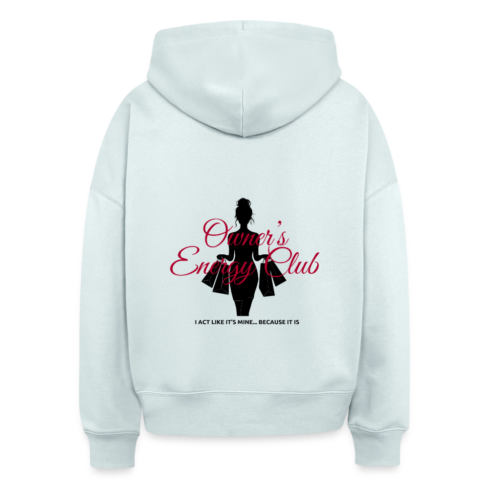 Owner's Energy Club Boxy Hoodie - blue ice