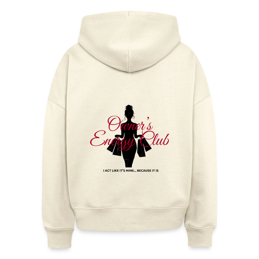 Owner's Energy Club Boxy Hoodie - natural raw