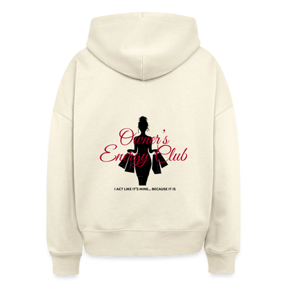 Owner's Energy Club Boxy Hoodie - natural raw