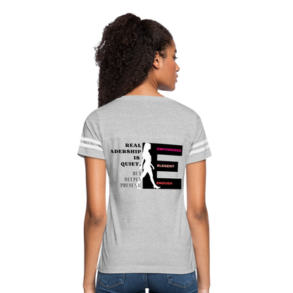 Real Leadership Vintage Sport T-Shirt - heather gray/white