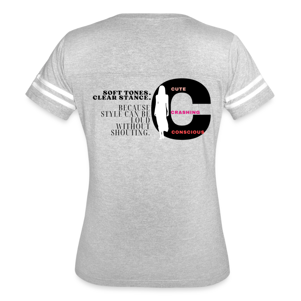 Soft Tones Vintage Sport T-Shirt - heather gray/white