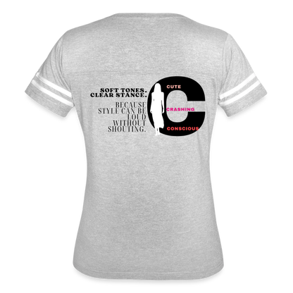 Soft Tones Vintage Sport T-Shirt - heather gray/white