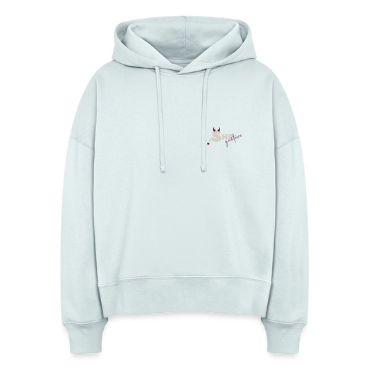 Bold on Purpose Boxy Hoodie - blue ice