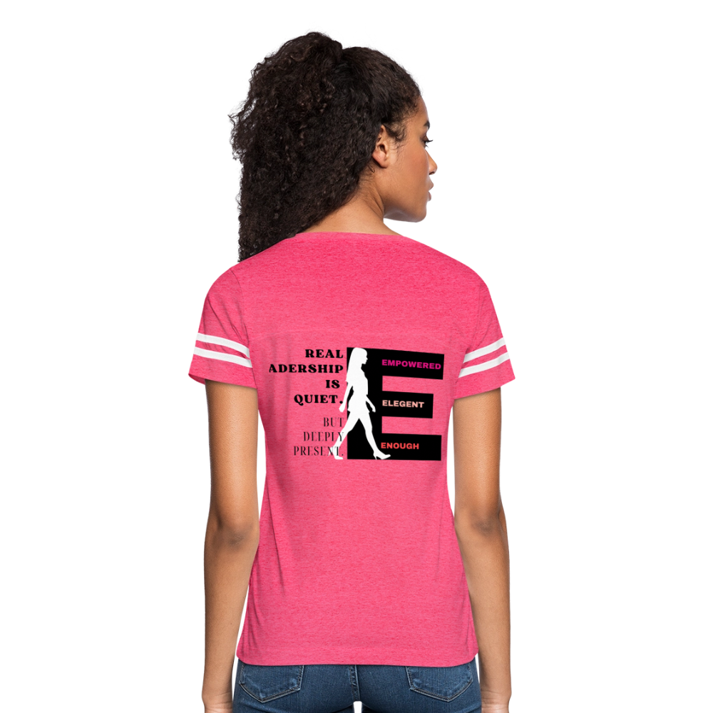 Real Leadership Vintage Sport T-Shirt - vintage pink/white