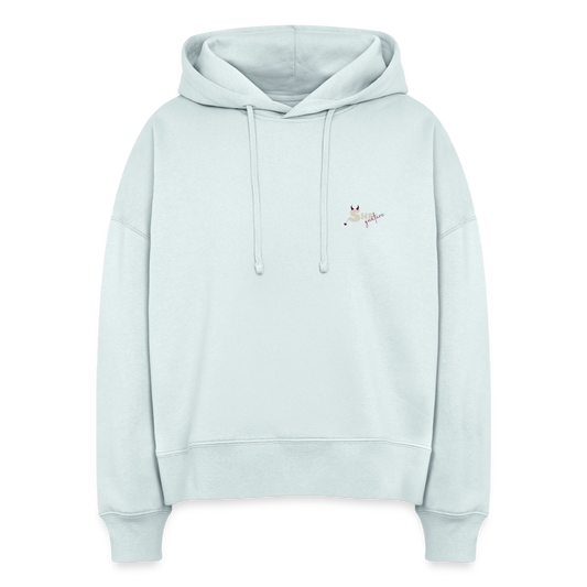 Built too last Boxy Hoodie - blue ice