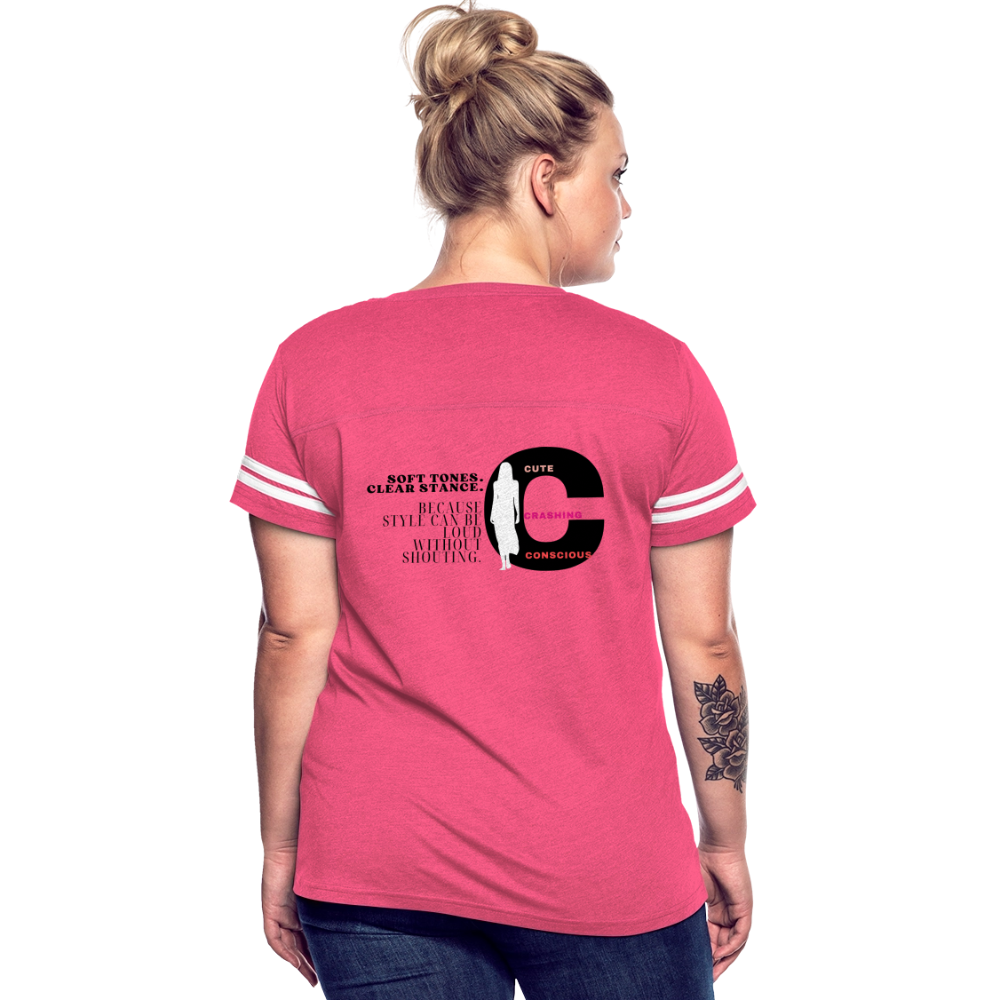 Soft Tones Vintage Sport T-Shirt - vintage pink/white