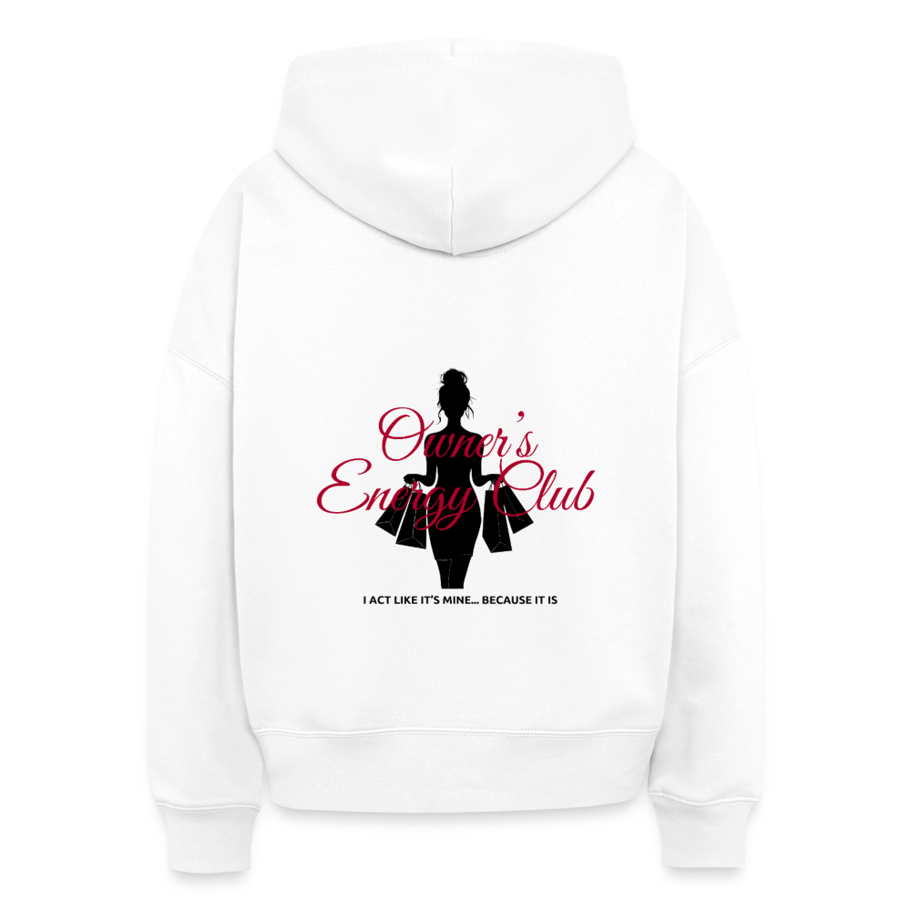 Owner's Energy Club Boxy Hoodie - white