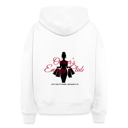 Owner's Energy Club Boxy Hoodie - white