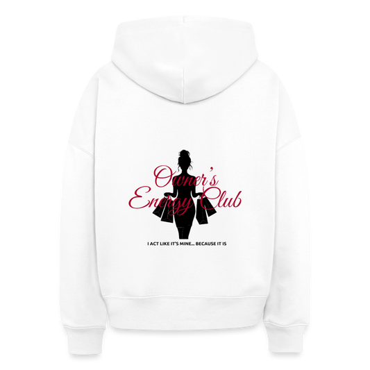 Owner's Energy Club Boxy Hoodie - white