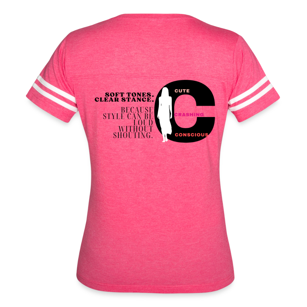 Soft Tones Vintage Sport T-Shirt - vintage pink/white