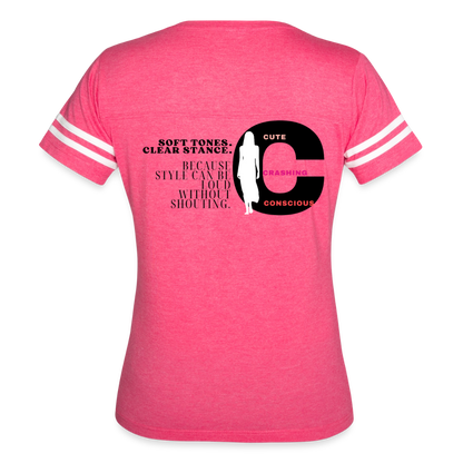 Soft Tones Vintage Sport T-Shirt - vintage pink/white