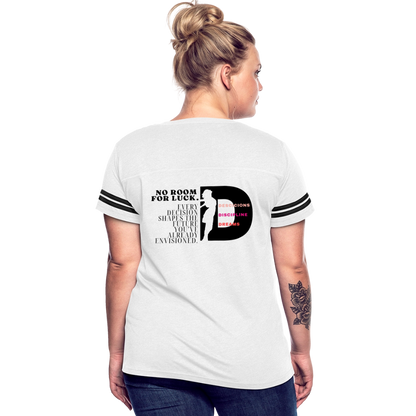 No Room For Luck Vintage Sport T-Shirt - white/black