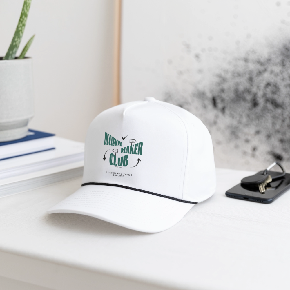 Decision Maker Club Cap - white/black