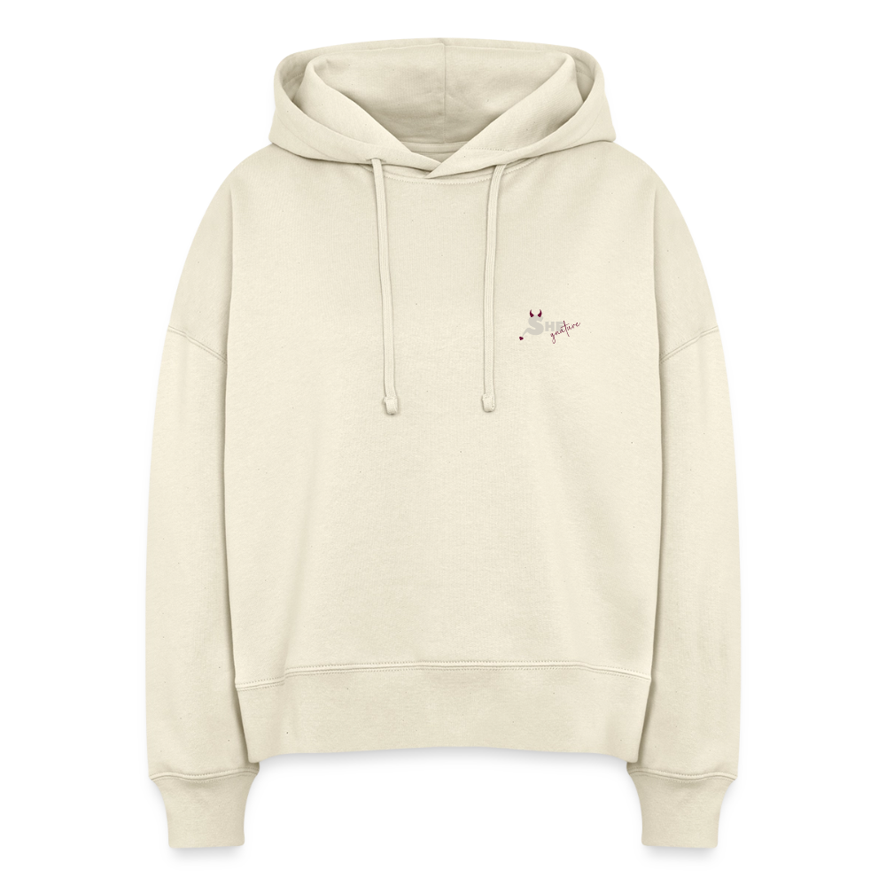 Built too last Boxy Hoodie - natural raw
