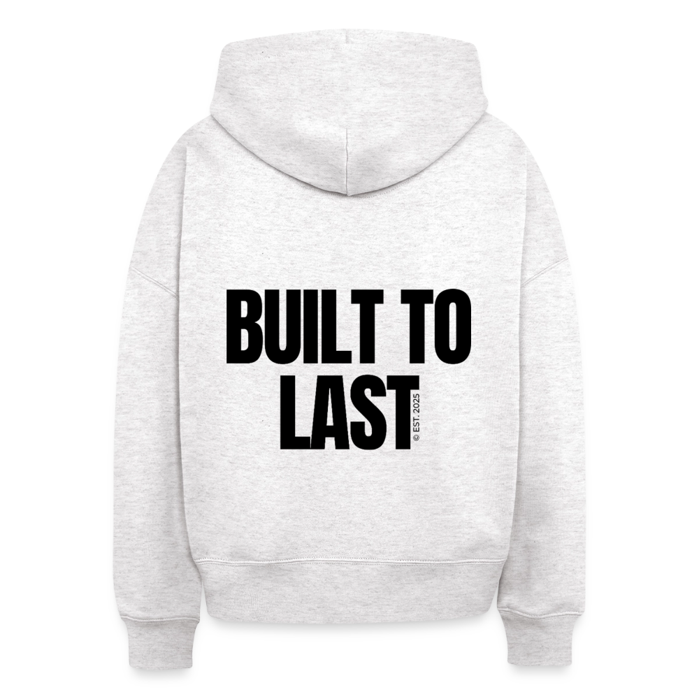 Built too last Boxy Hoodie - cool heather grey