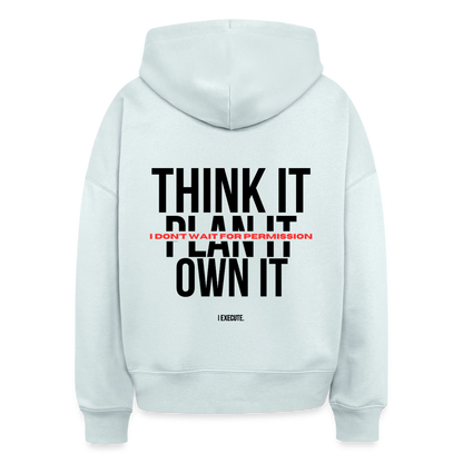 I Execute Club Boxy Hoodie - blue ice