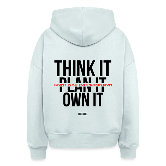 I Execute Club Boxy Hoodie - blue ice