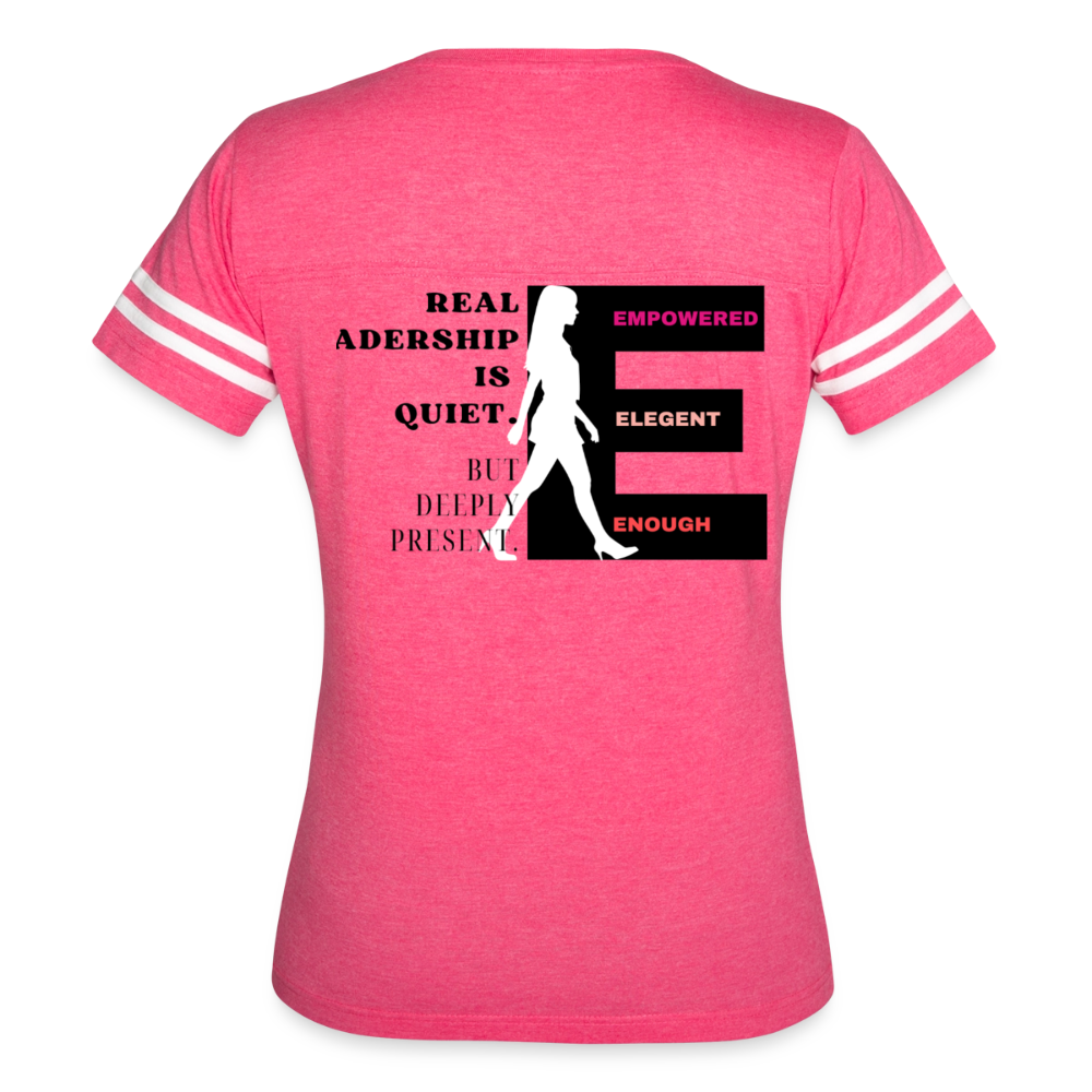 Real Leadership Vintage Sport T-Shirt - vintage pink/white