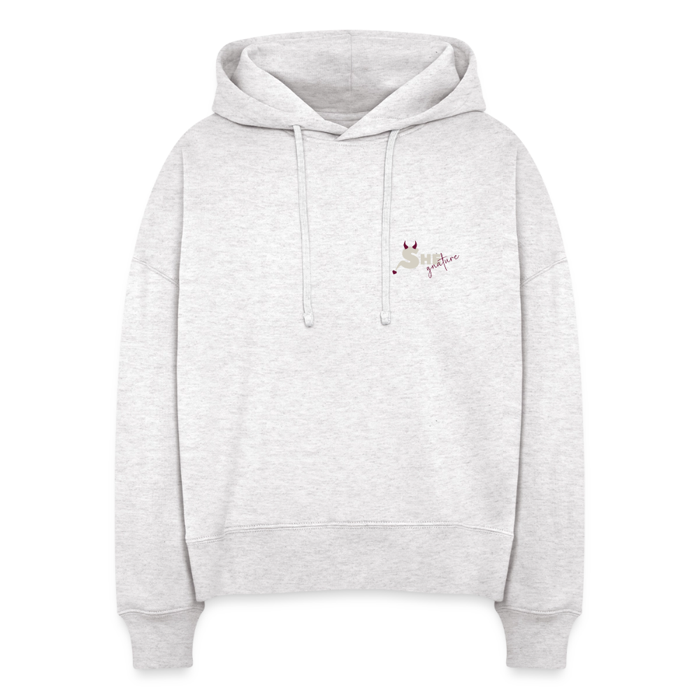 Bold on Purpose Boxy Hoodie - cool heather grey