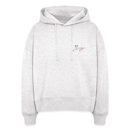 Bold on Purpose Boxy Hoodie - cool heather grey