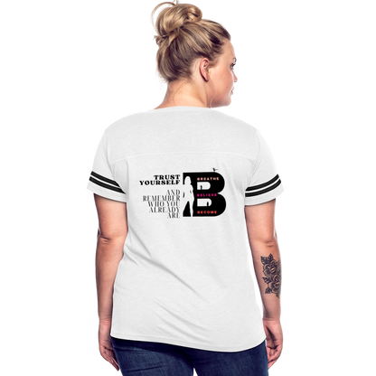 Trust Yourself Vintage Sport T-Shirt - white/black