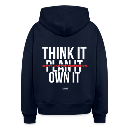 I Execute Club Boxy Hoodie - french navy