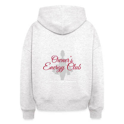 Owner's Energy Club Boxy Hoodie - cool heather grey