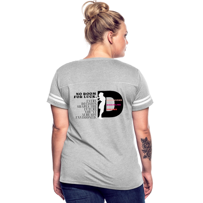 No Room For Luck Vintage Sport T-Shirt - heather gray/white