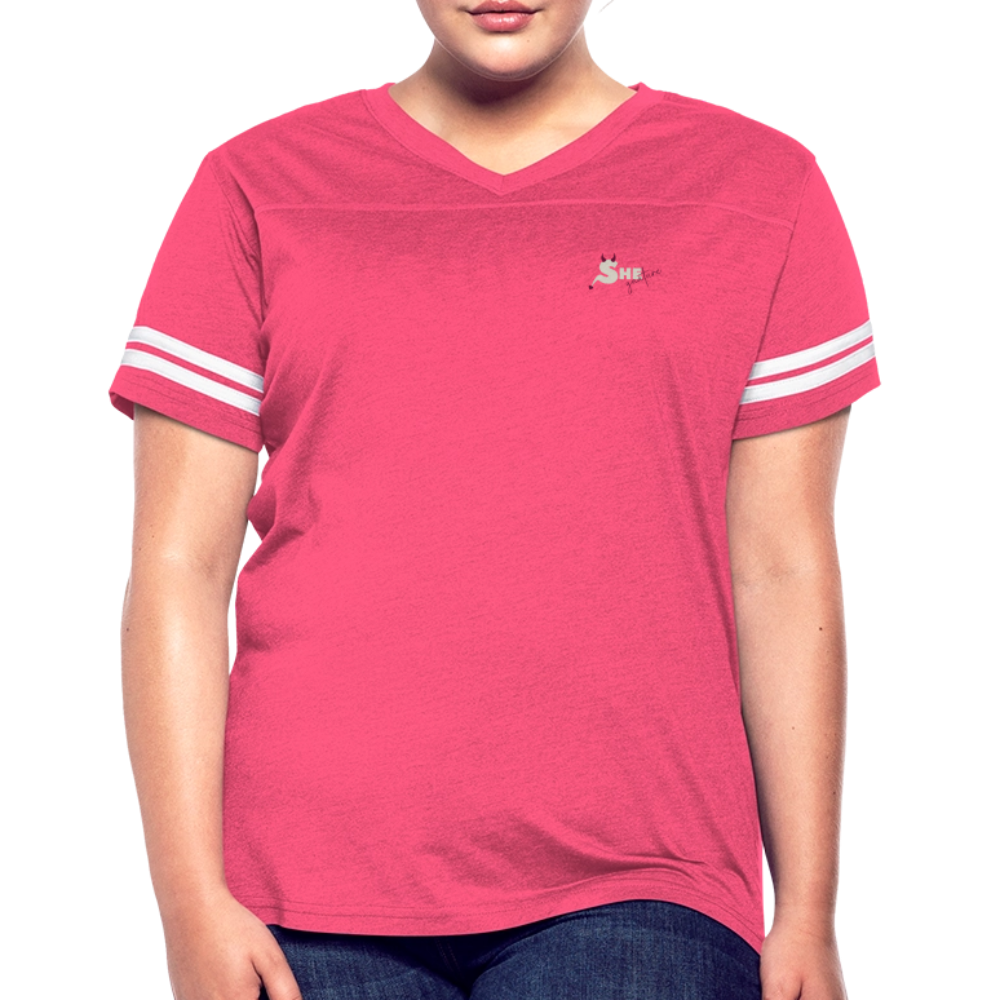 Soft Tones Vintage Sport T-Shirt - vintage pink/white