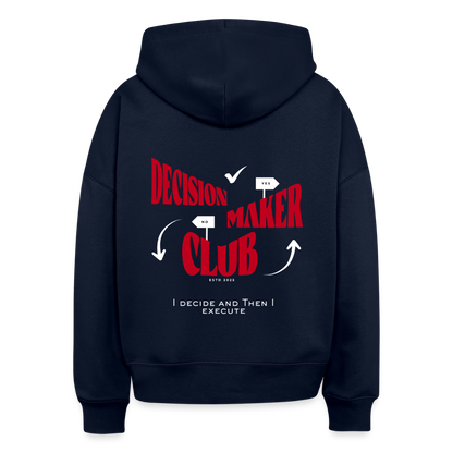 Decision Maker Club Boxy Hoodie - french navy