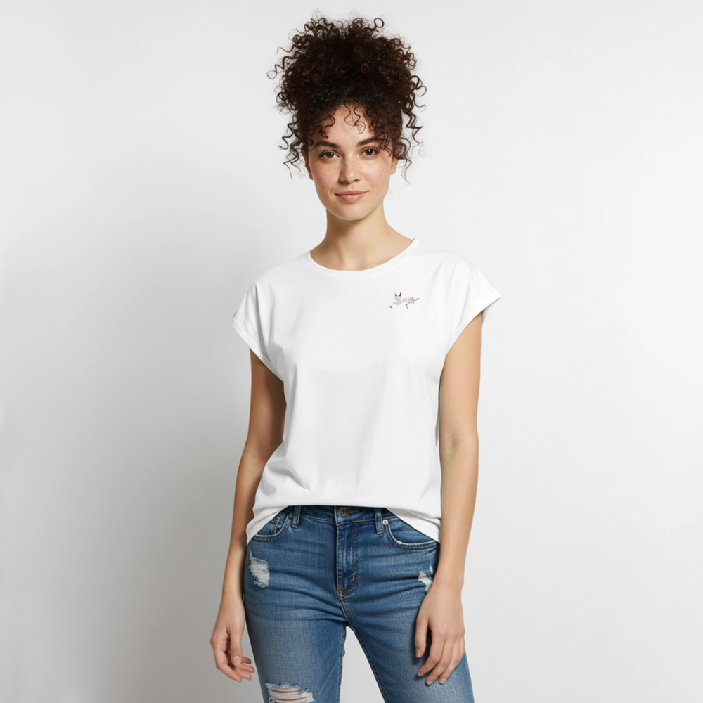 Decide Focus Move Roll Cuff  T-Shirt - white