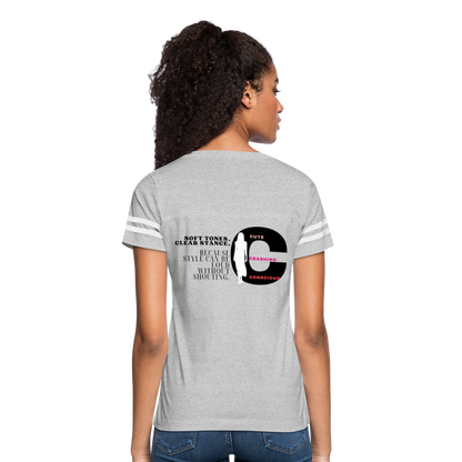 Soft Tones Vintage Sport T-Shirt - heather gray/white