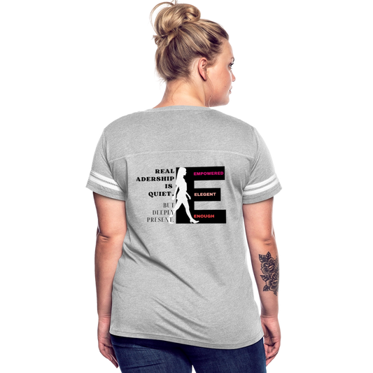 Real Leadership Vintage Sport T-Shirt - heather gray/white