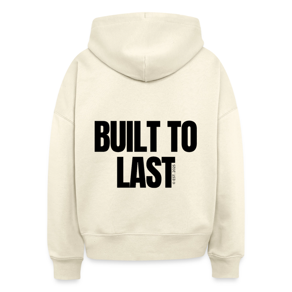 Built too last Boxy Hoodie - natural raw